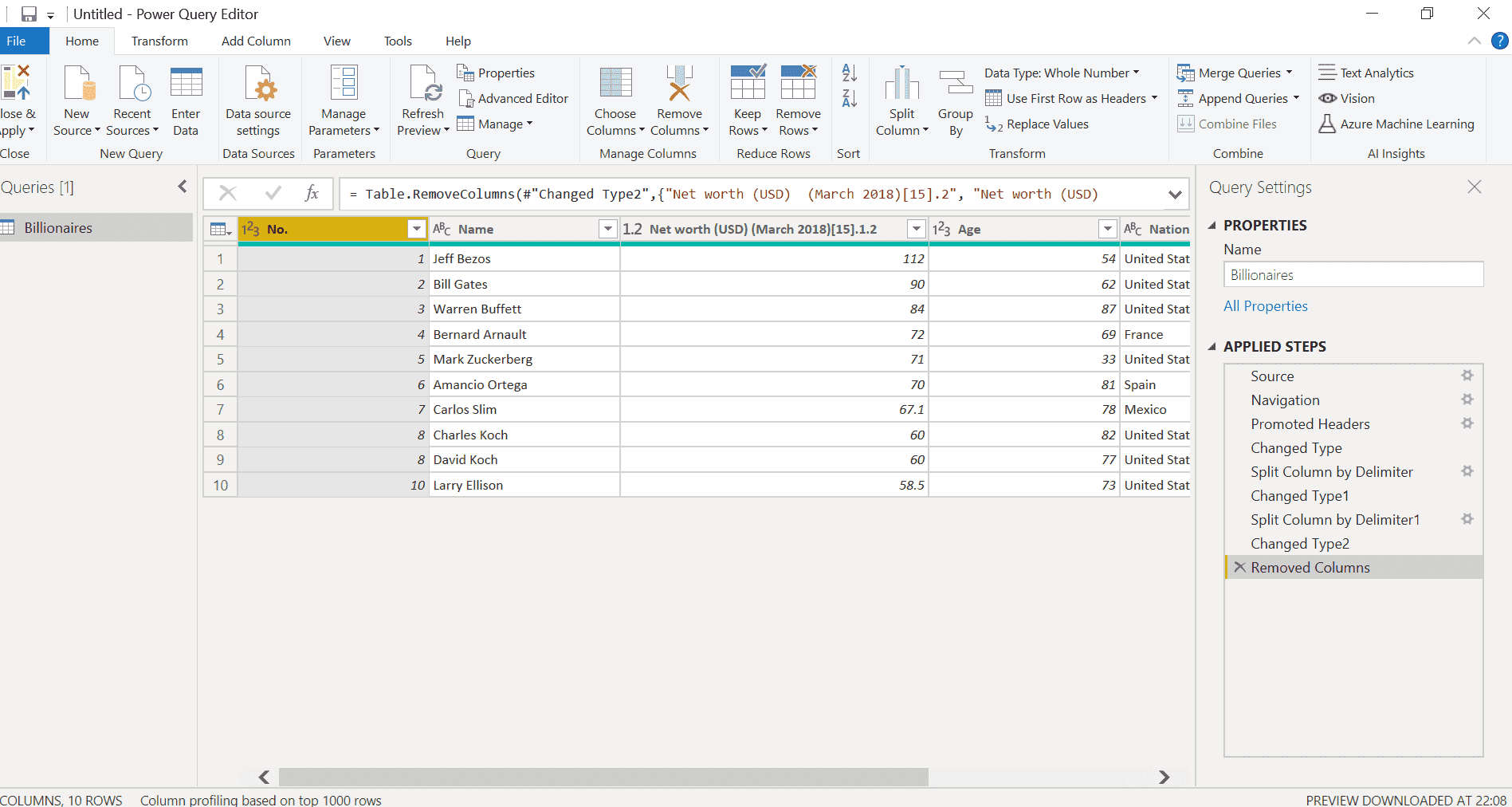 Power Query Editor InBlog